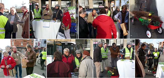 Quelques images de la distribution: le succès au rendez-vous mais la froidure aussi!