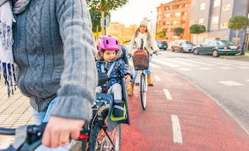 Cyclistes en sécurité