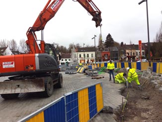 Place St Lambert en février 2018